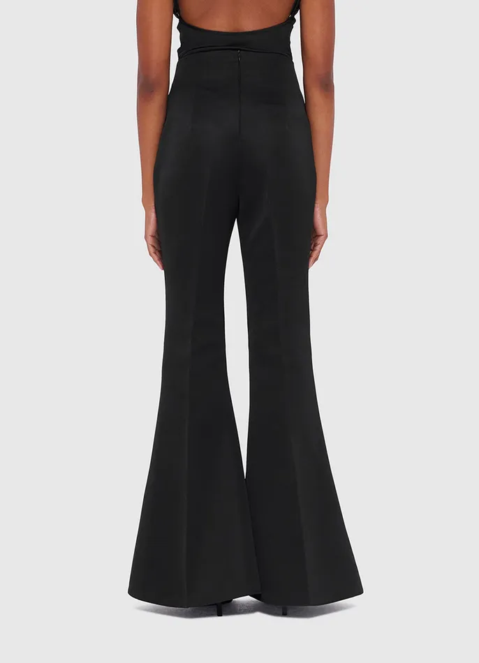 Maya Flared Pants 8211 Ebony Suiting LEO LIN Women