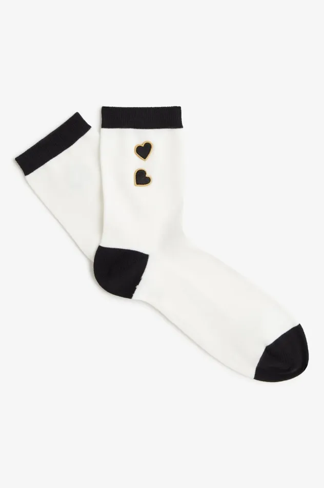 Men Amy Winehouse FoundationHeart Socks Snow White Fred Perry Accessories