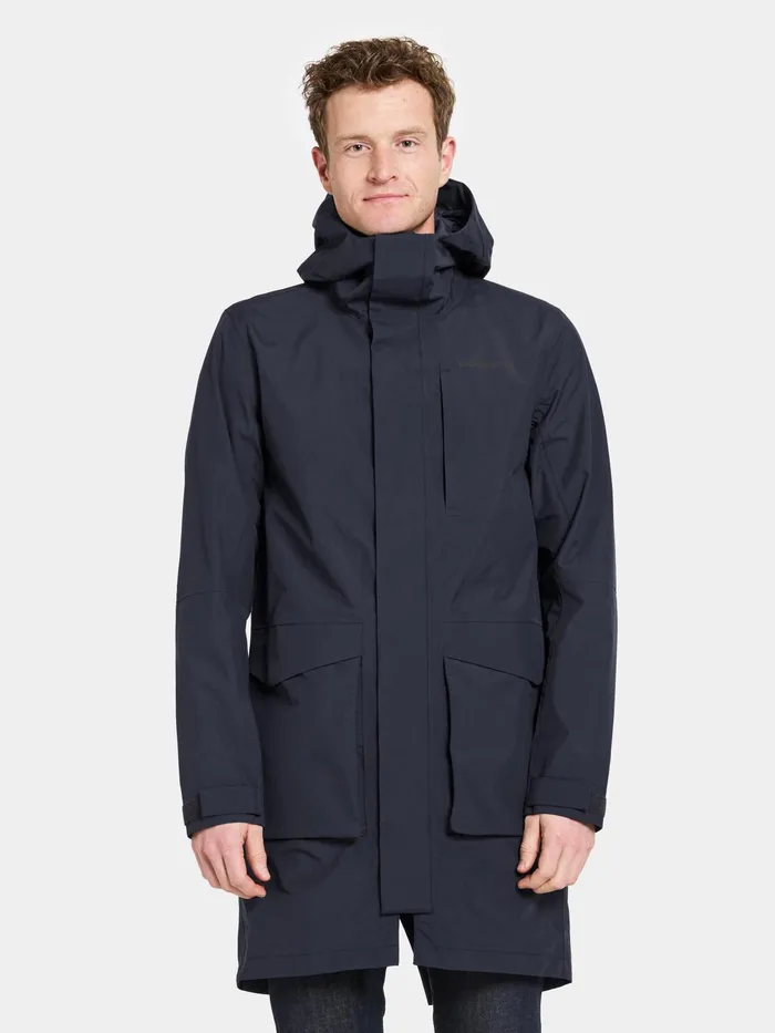 Men Andreas Parka Dark Night Blue Didriksons Autumn Jackets