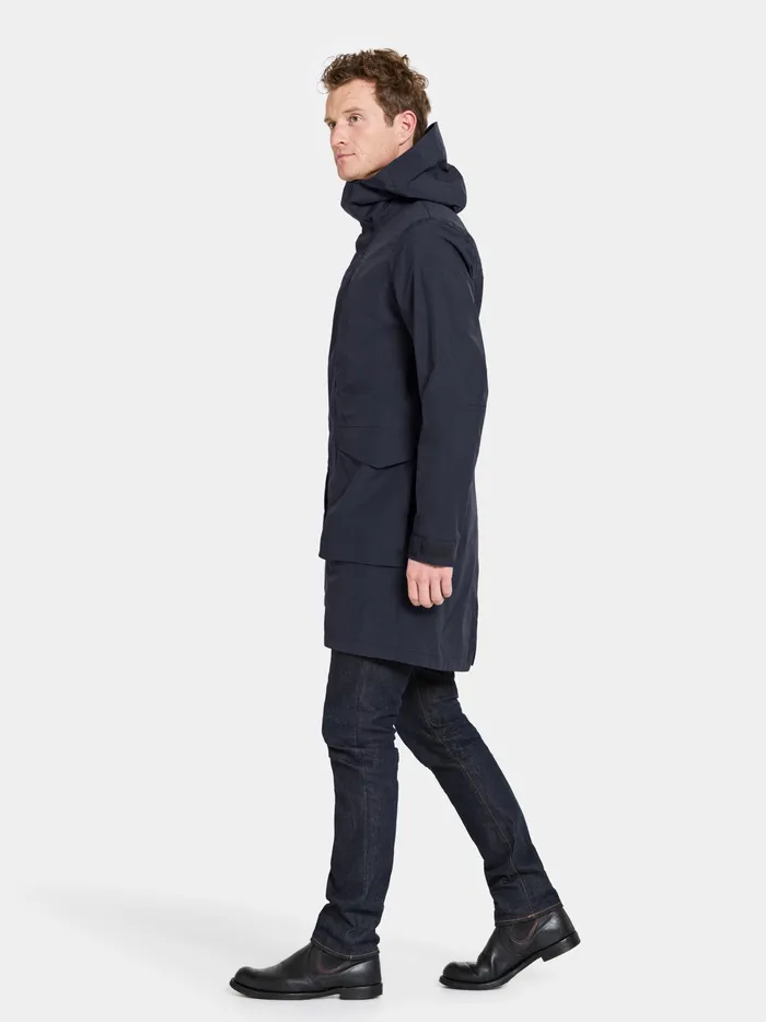 Men Andreas Parka Dark Night Blue Didriksons Autumn Jackets