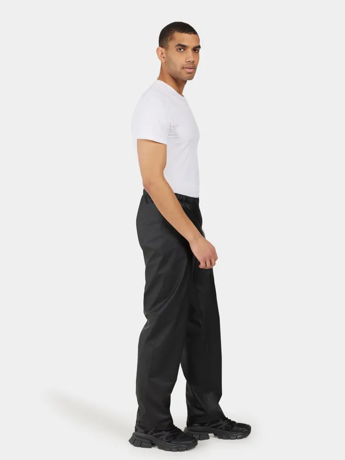 Men Avon Unisex Pants Black Didriksons Waterproof Trousers