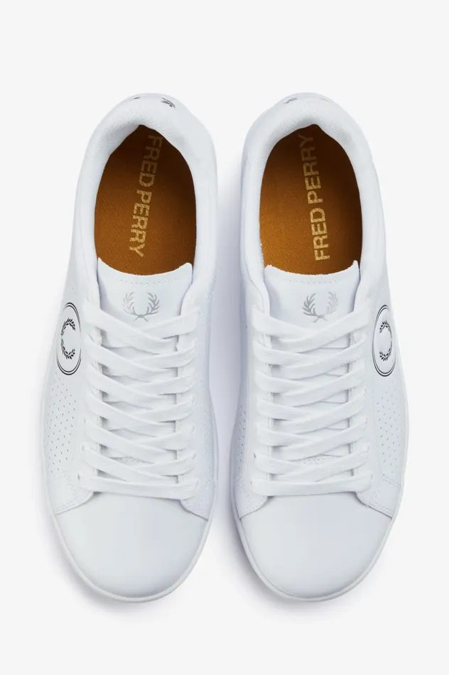 Men B721 Snow Whiteseagrass Fred Perry Shoes
