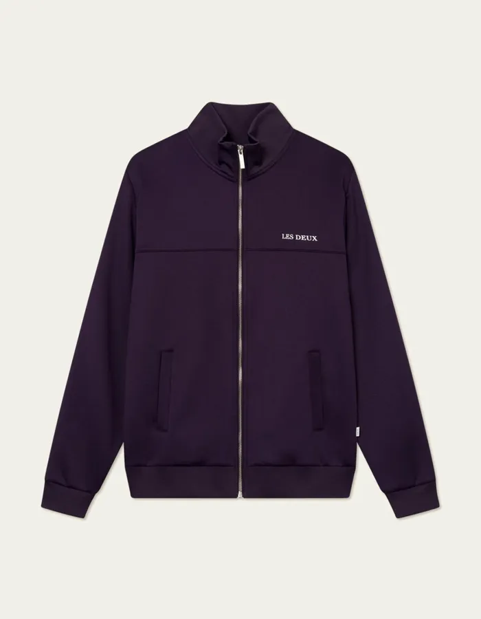 Men Ballier Track Jacket 8211 Blackberry Les Deux HoodiesSweatshirts