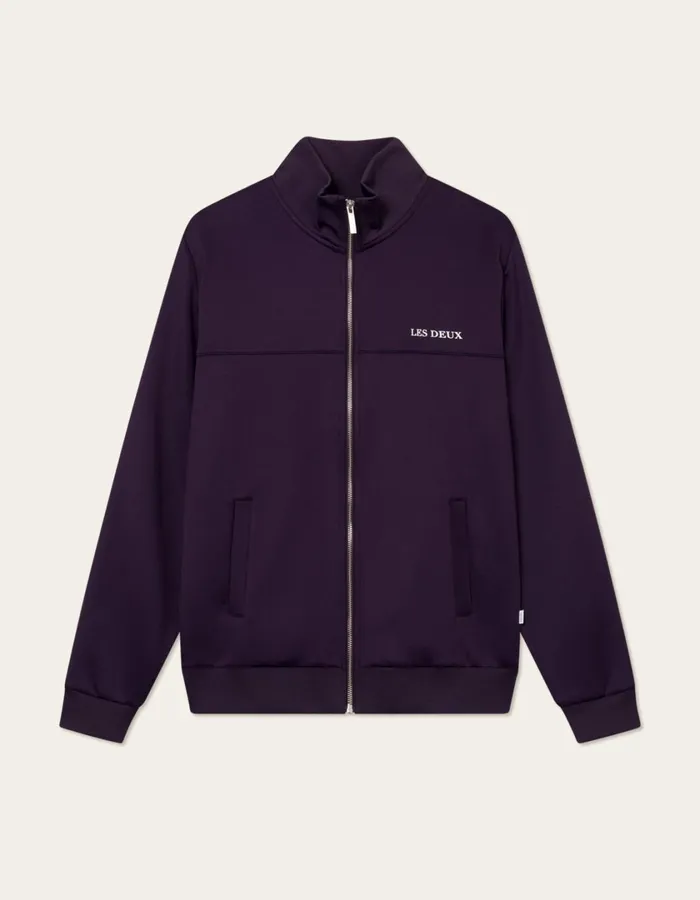 Men Ballier Track Jacket 8211 Blackberry Les Deux HoodiesSweatshirts