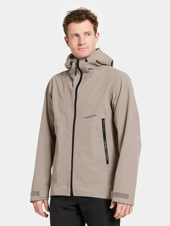 Men Basil Jacket Ash Brown Didriksons Spring Jackets
