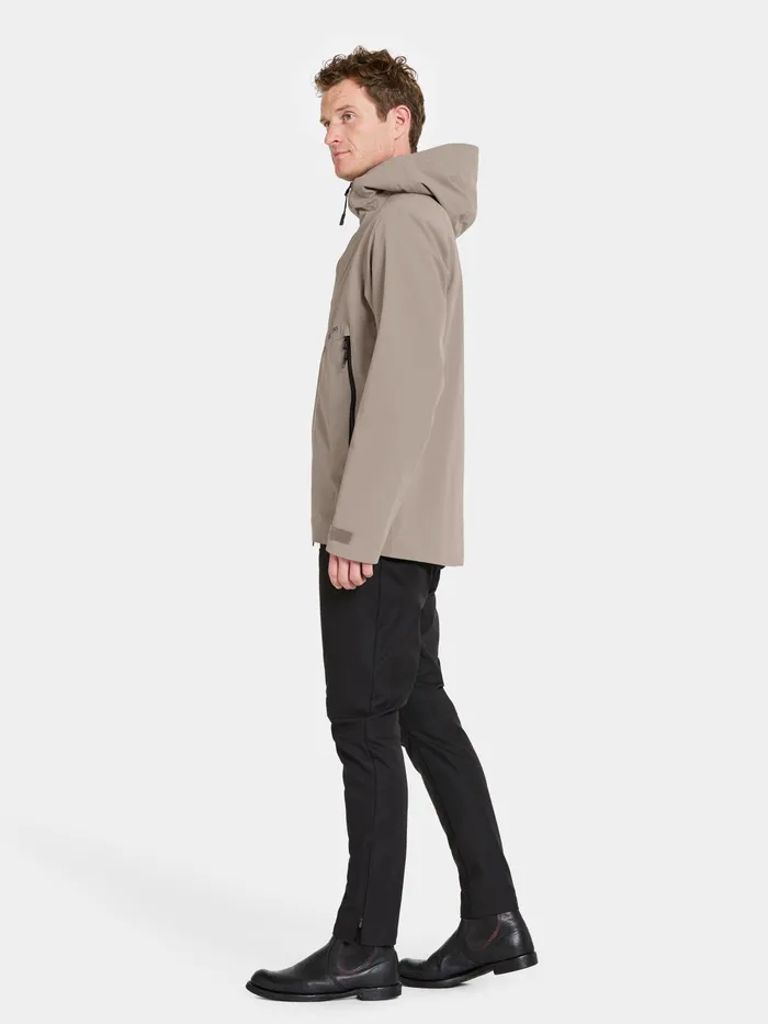 Men Basil Jacket Ash Brown Didriksons Spring Jackets