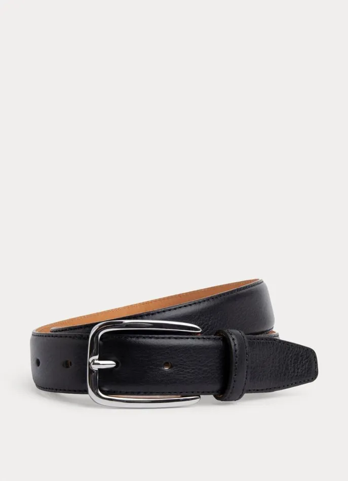 Men Belts Hackett London Leather Belt Black Not Available