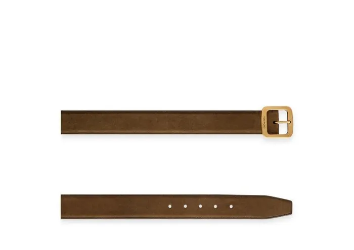 Men Belts Tom Ford Suede Square Belt Men Belts Tom Ford Suede Square Belt
