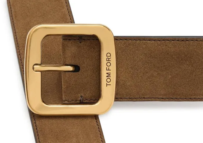 Men Belts Tom Ford Suede Square Belt Men Belts Tom Ford Suede Square Belt