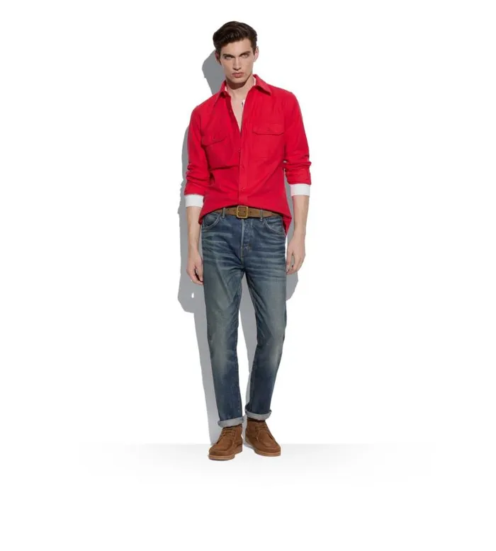 Men Belts Tom Ford Suede Square Belt Men Belts Tom Ford Suede Square Belt