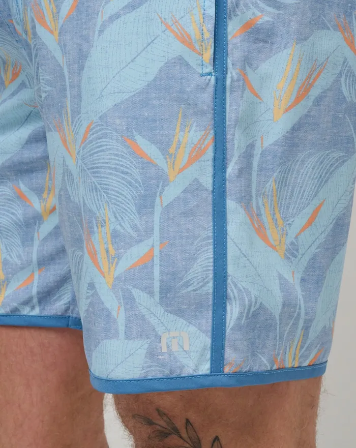 Men Boardshorts TravisMathew LAVA TUNNELS BOARDSHORT Heather Quiet Harbor