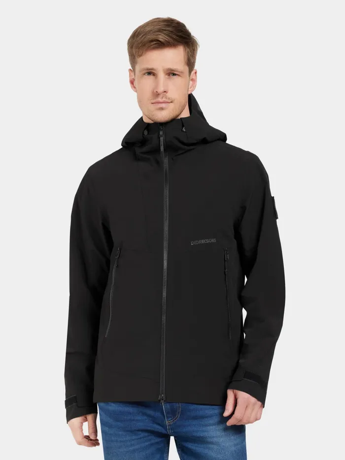 Men Bob Jacket Black Didriksons Spring Jackets