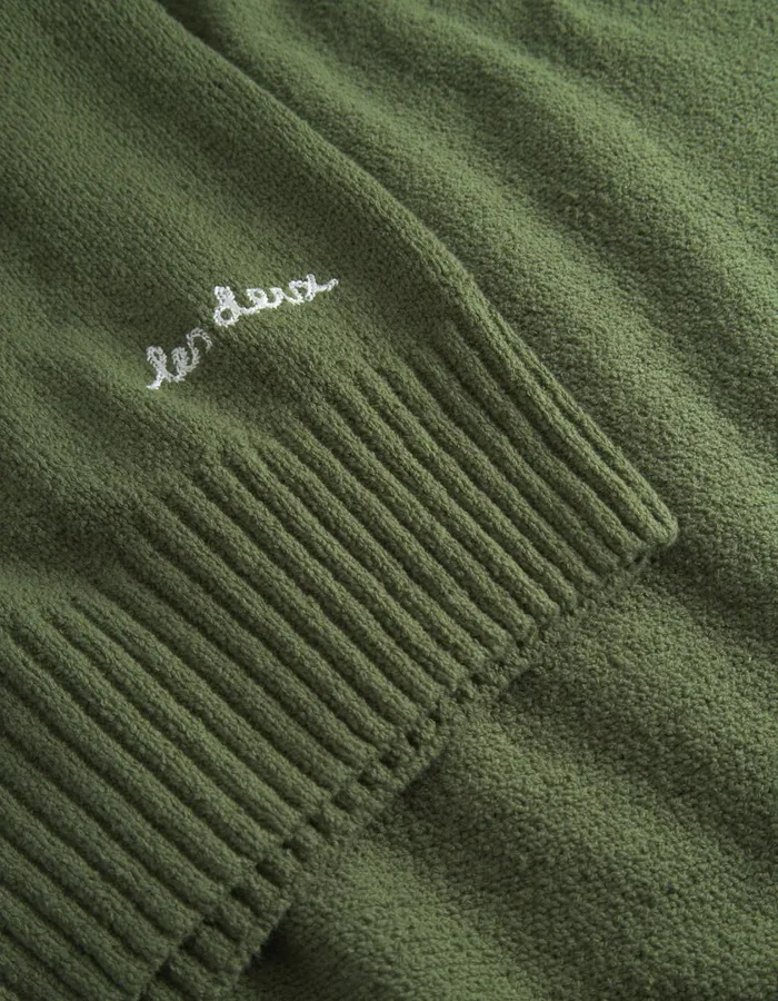 Men Brad Roundneck Knit 8211 Chive Green Les Deux Knitwear