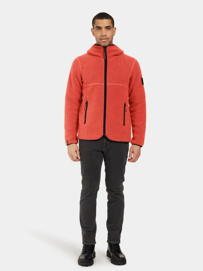 Men Bror FullZip Ochre Red Didriksons Spring Jackets