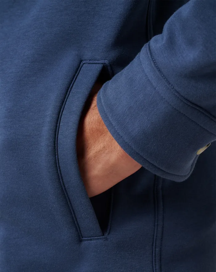 Men ButtonUps TravisMathew CLOUD SHIRT JACKET Mood Indigo