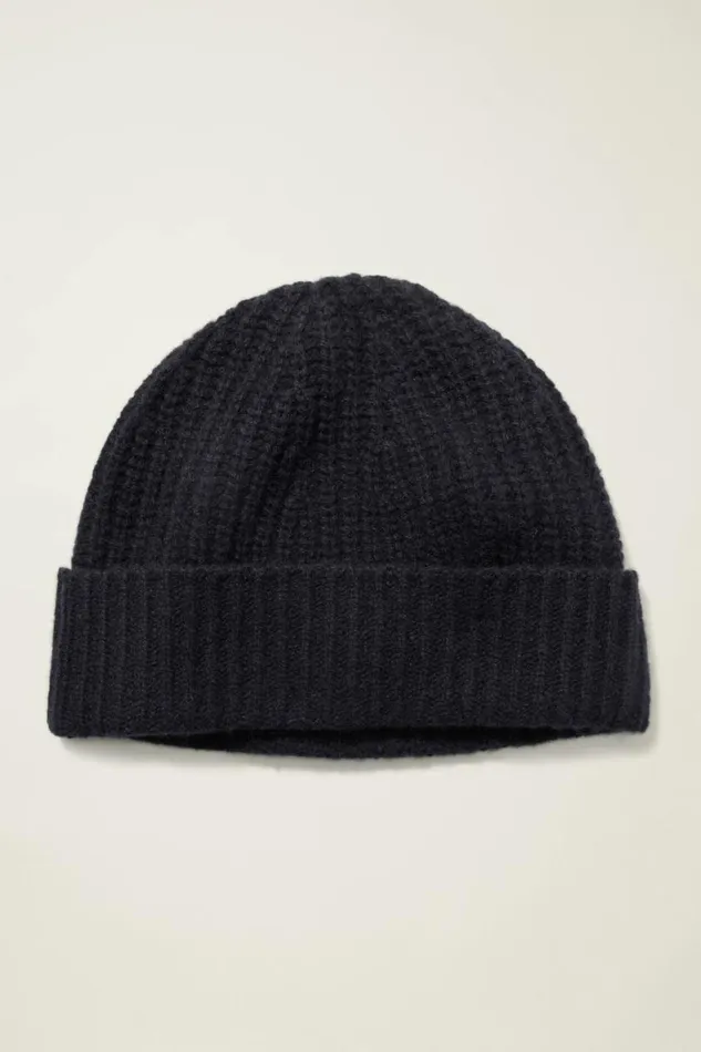 Men Cashmere Beanie Dark Navy Blue Bonobos Hats and More