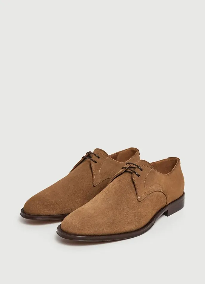 Men Casual Shoes Hackett London Suede Bluchers Sand Beige