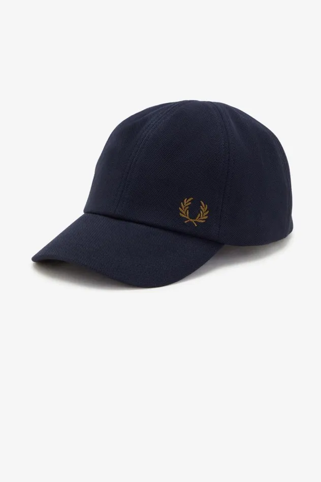 Men Classic Piqu Cap Navydark Caramel Fred Perry Accessories