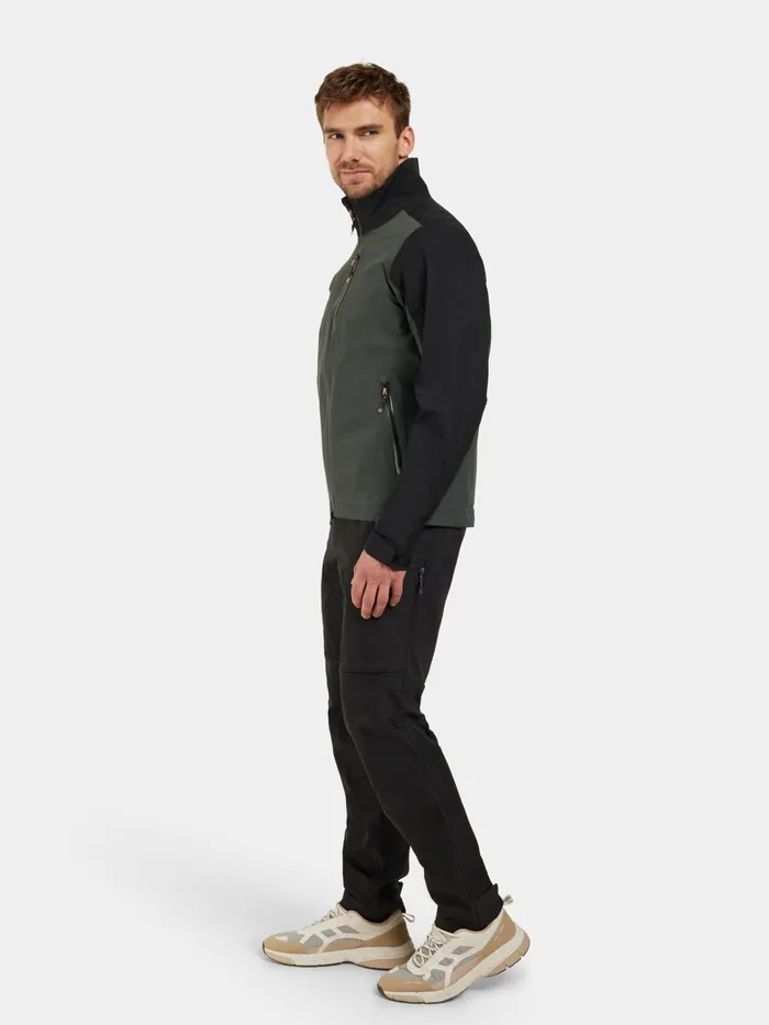 Men Coal Black Didriksons Spring Jackets