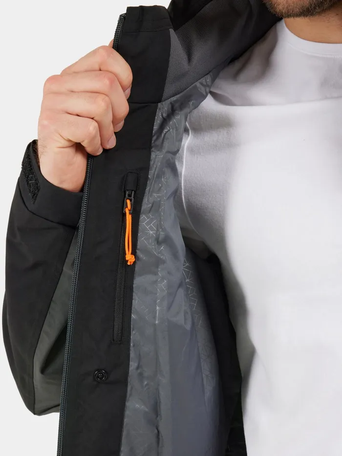 Men Coal Black Didriksons Spring Jackets