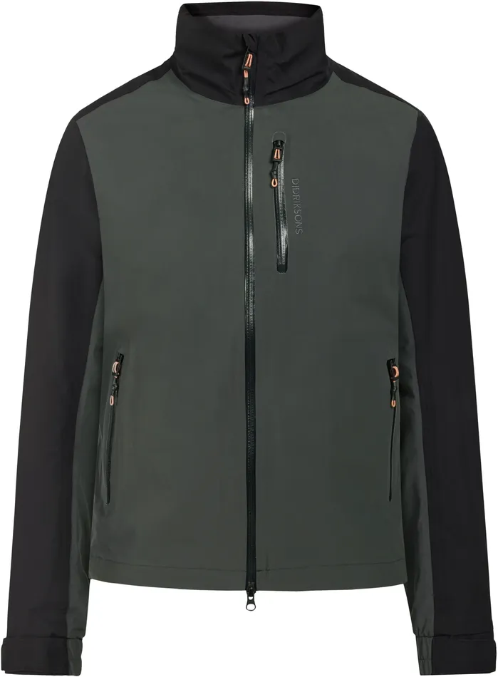 Men Coal Black Didriksons Spring Jackets