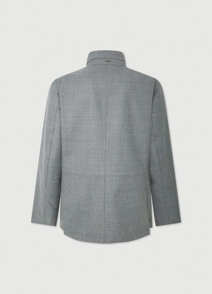 Men Coats and Jackets Hackett London Waterproof Velospeed Jacket Grey