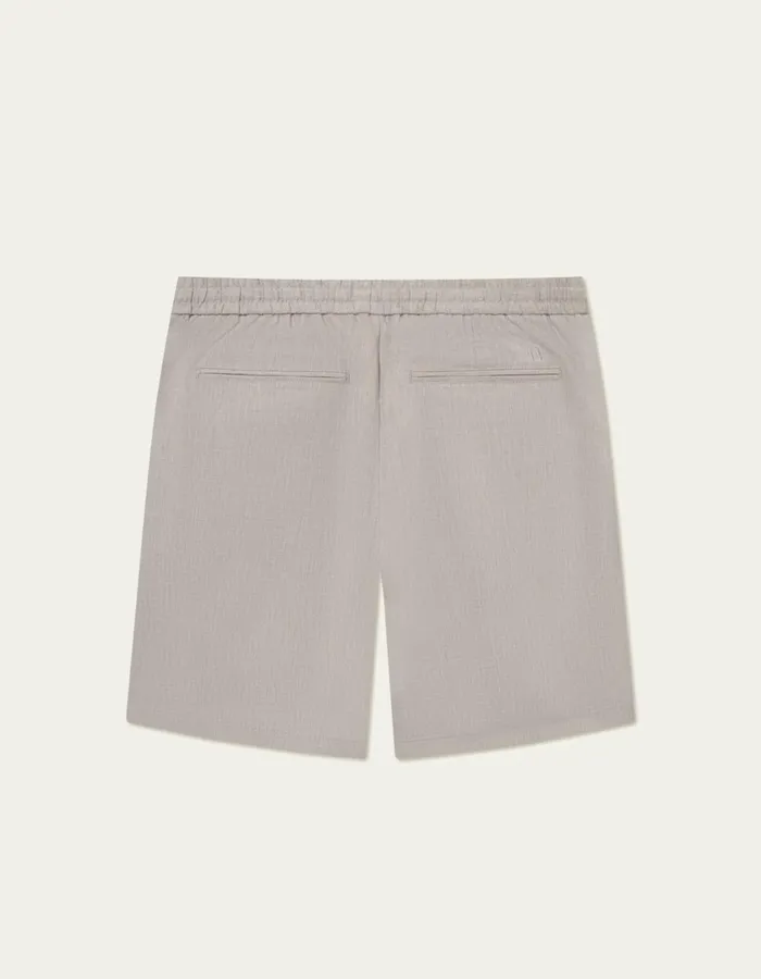 Men Como Slub Drawstring Shorts 8211 Light Sand Les Deux Shorts