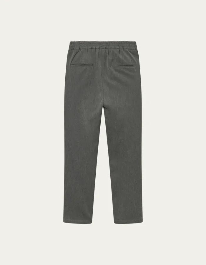 Men Como Tapered Drawstring Pants 8211 Grey Melange Les Deux Pants