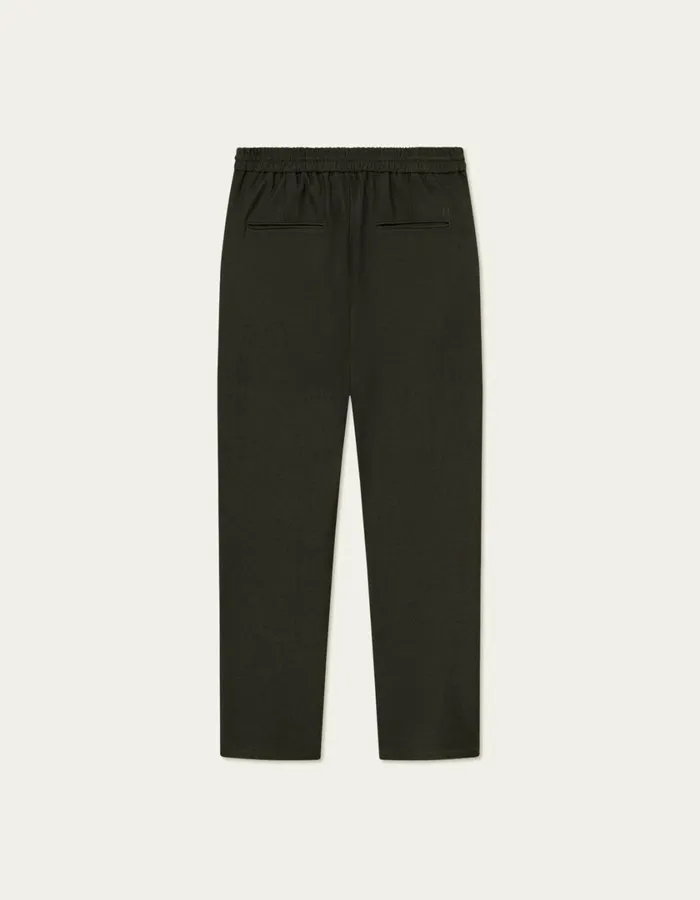 Men Como Tapered Drawstring Pants 8211 Seasonal 8211 Deep ForestCharcoal Les Deux Pants