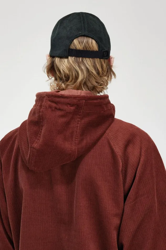 Men Cord Overhead Jacket Whisky Brown Fred Perry Coats and Jackets