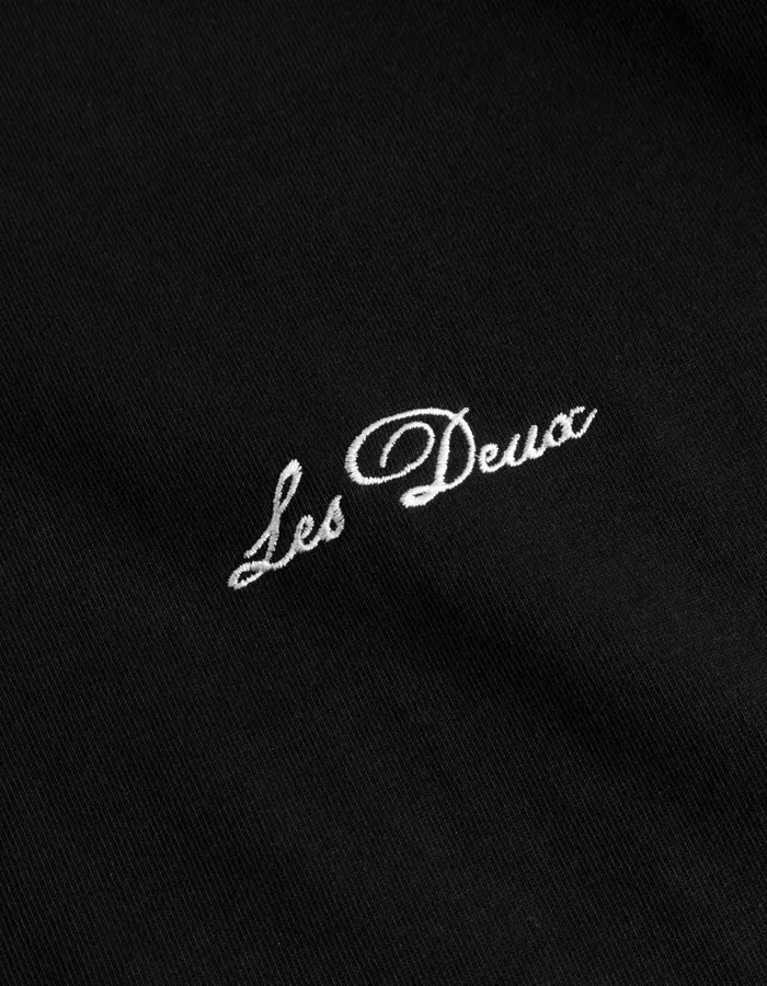 Men Crew LS TShirt 8211 BlackLight Ivory Les Deux Tshirts