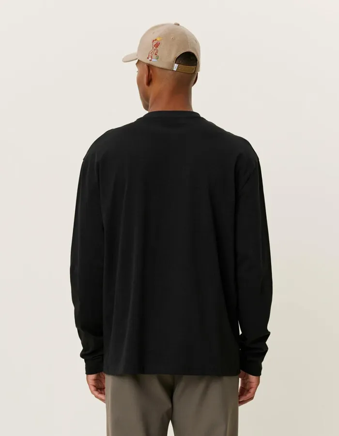 Men Crew LS TShirt 8211 BlackLight Ivory Les Deux Tshirts