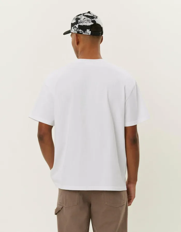 Men Crew TShirt 8211 WhiteXenon Blue Les Deux Tshirts