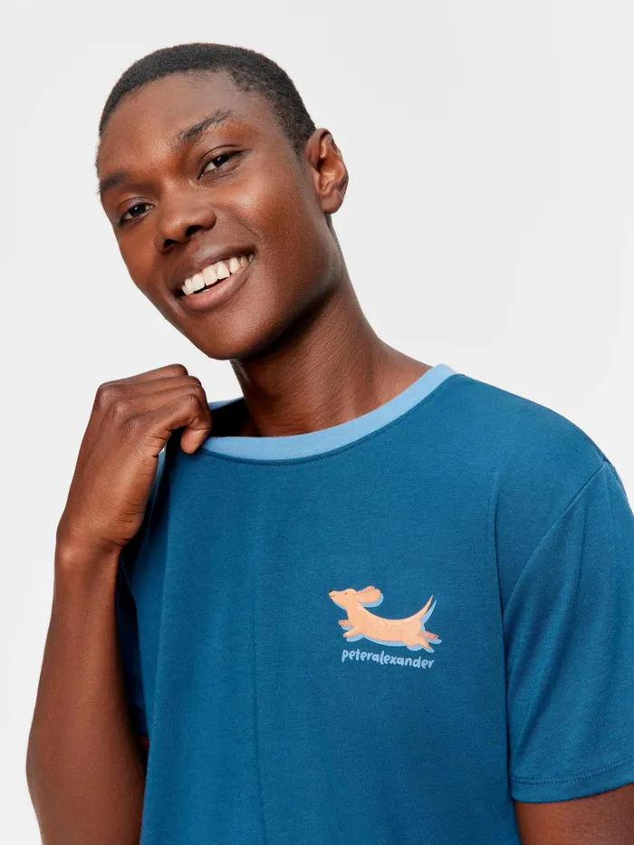 Men Dashing Penny Tee Navy Peter Alexander Tops