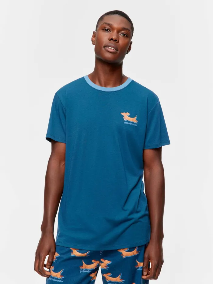 Men Dashing Penny Tee Navy Peter Alexander Tops