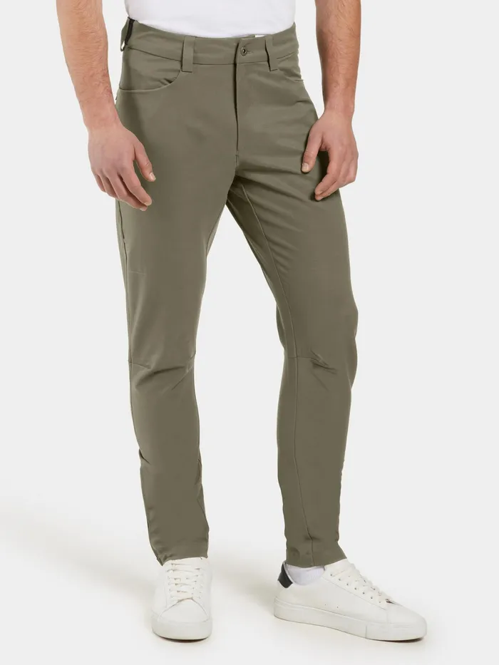 Men Dennis Pants Fog Green Didriksons Walking Trousers