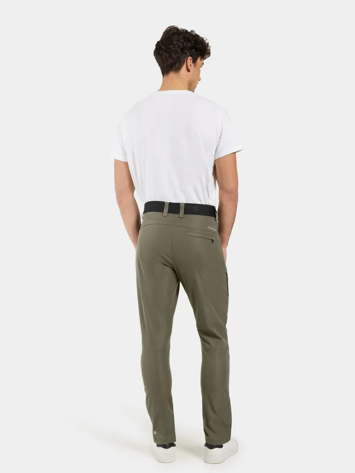 Men Dennis Pants Fog Green Didriksons Walking Trousers