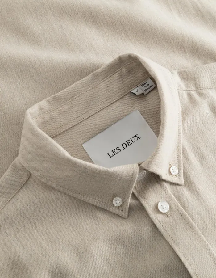 Men Desert Shirt 8211 Light Desert Sand Melange Les Deux ShirtsOvershirts