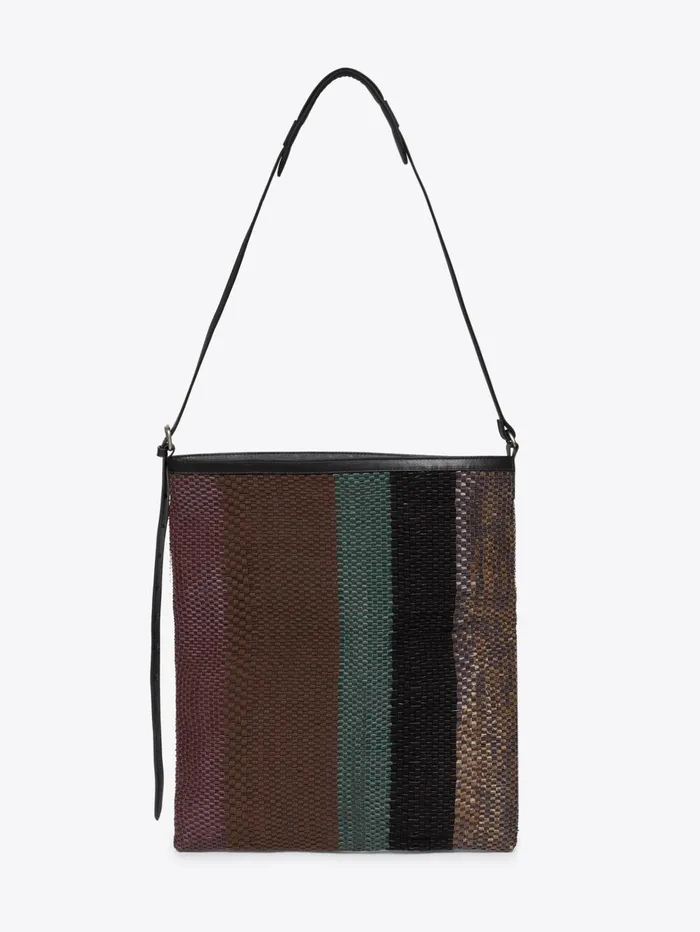 Men Dries Van Noten Bags and Leather Goods Hand Woven Tote Bag