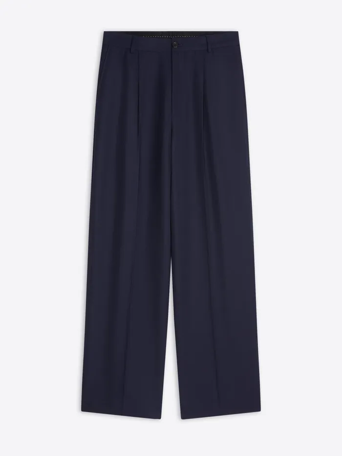 Men Dries Van Noten Pants Wool Flared Pants