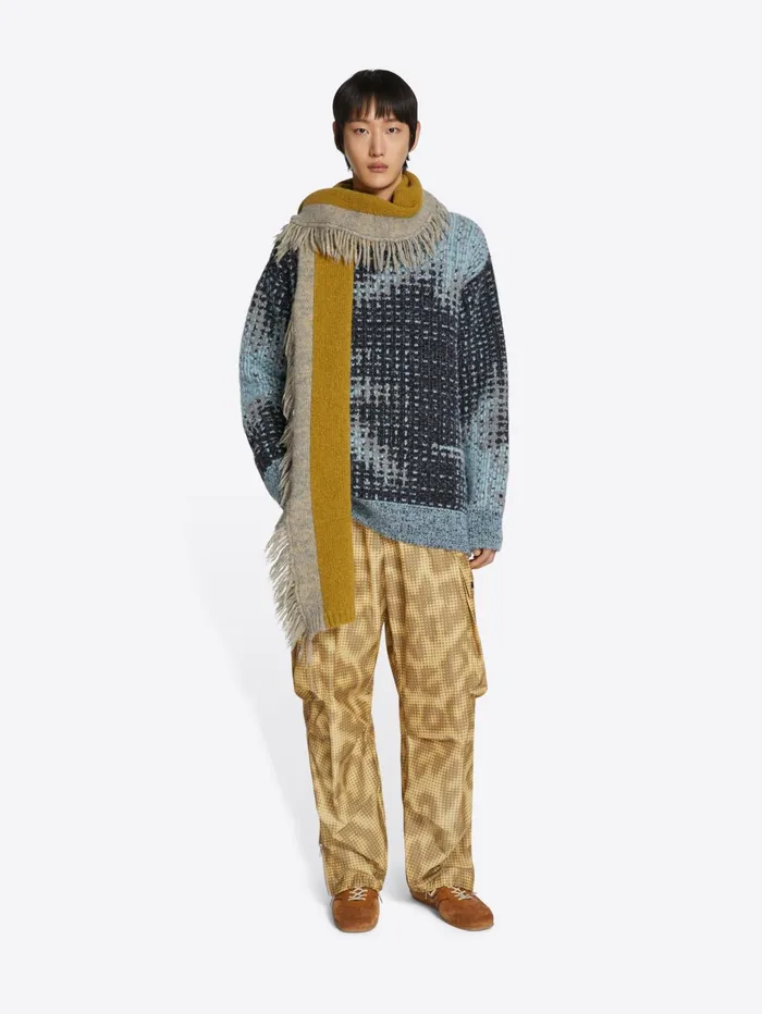 Men Dries Van Noten Scarves and Foulards Bicolor Scarf