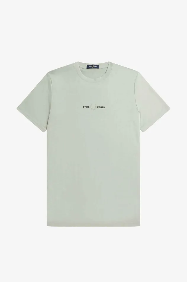 Men Embroidered TShirt Limestone Fred Perry TShirts