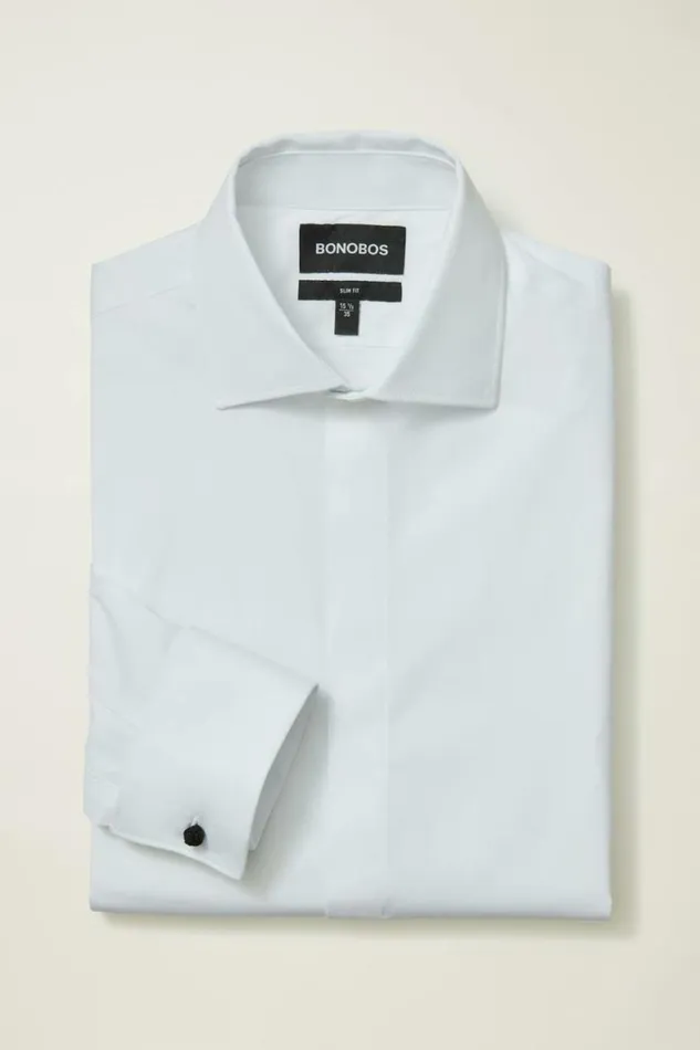 Men Empire Stretch Tuxedo Shirt White Bonobos Formal Dress Shirts