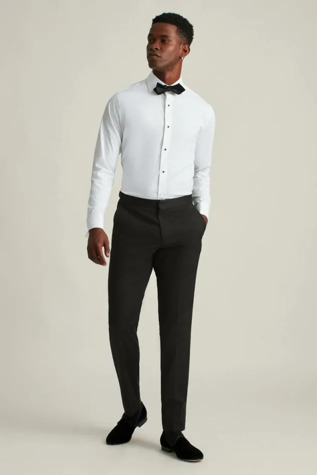 Men Empire Stretch Tuxedo Shirt White With Studs Bonobos Formal Dress Shirts