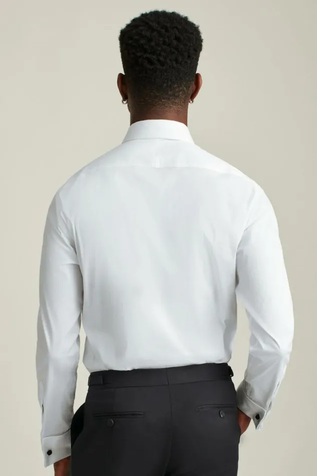 Men Empire Stretch Tuxedo Shirt White With Studs Bonobos Formal Dress Shirts