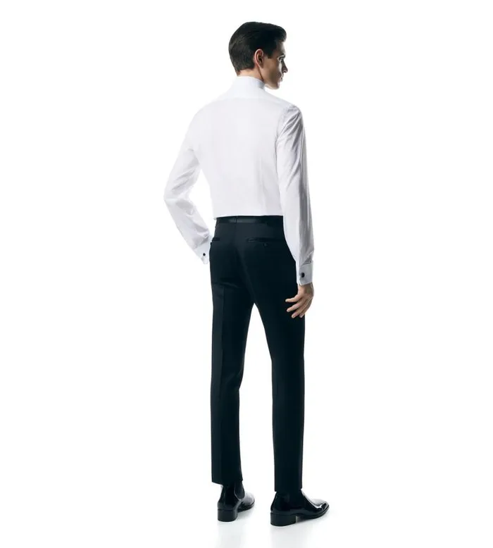 Men Evening Tom Ford Cocktail Voile Slim Fit Evening Shirt Optical White Men Evening Tom Ford Cocktail Voile Slim Fit Evening Shirt Optical White