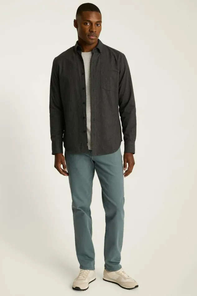 Men Everyday Lightweight Flannel Shirt Black Ice Herringbone Bonobos Overshirts Men Everyday Lightweight Flannel Shirt Black Ice Herringbone Bonobos Overshirts