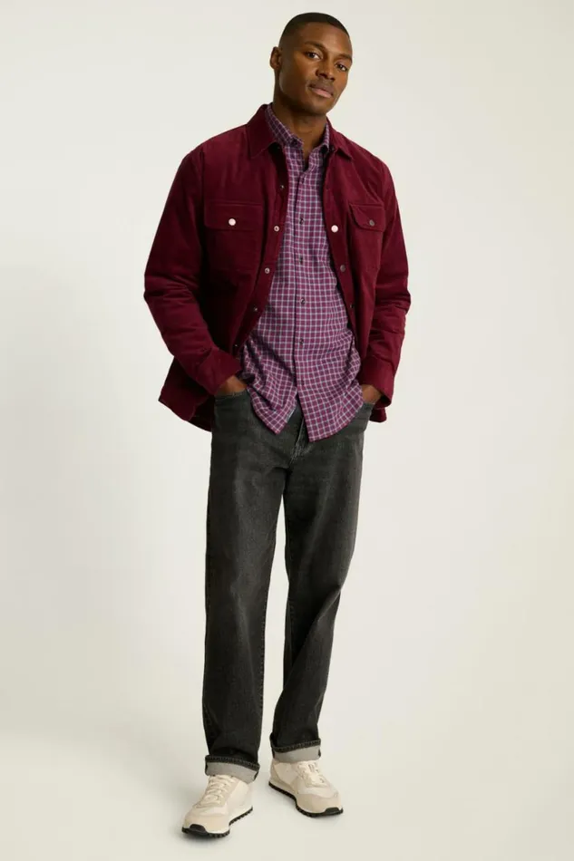 Men Everyday Lightweight Flannel Shirt Red Blue Rowan Plaid Bonobos Overshirts Men Everyday Lightweight Flannel Shirt Red Blue Rowan Plaid Bonobos Overshirts