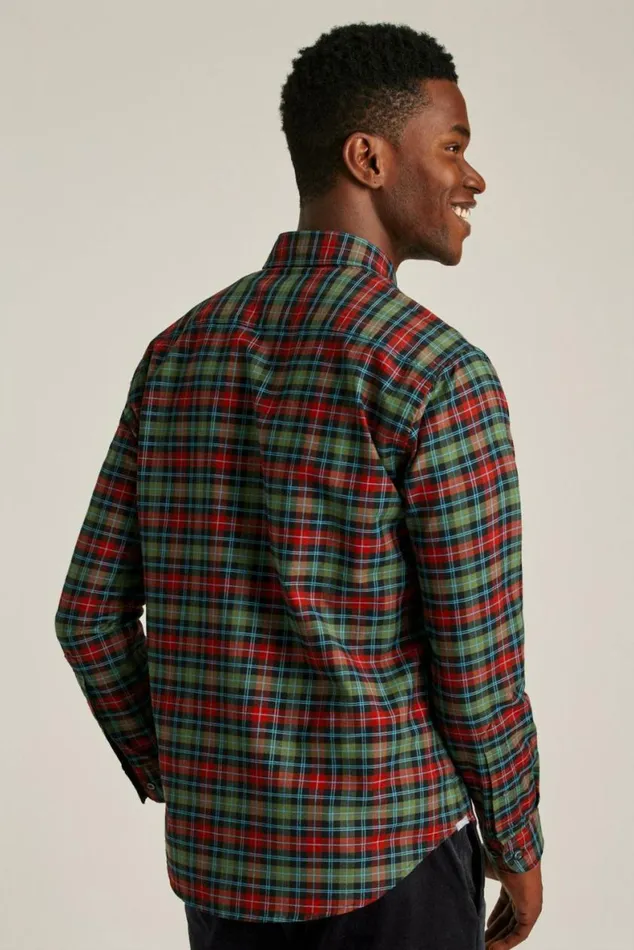 Men Everyday Oxford Shirt Festive Plaid Bonobos Business Casual Shirts