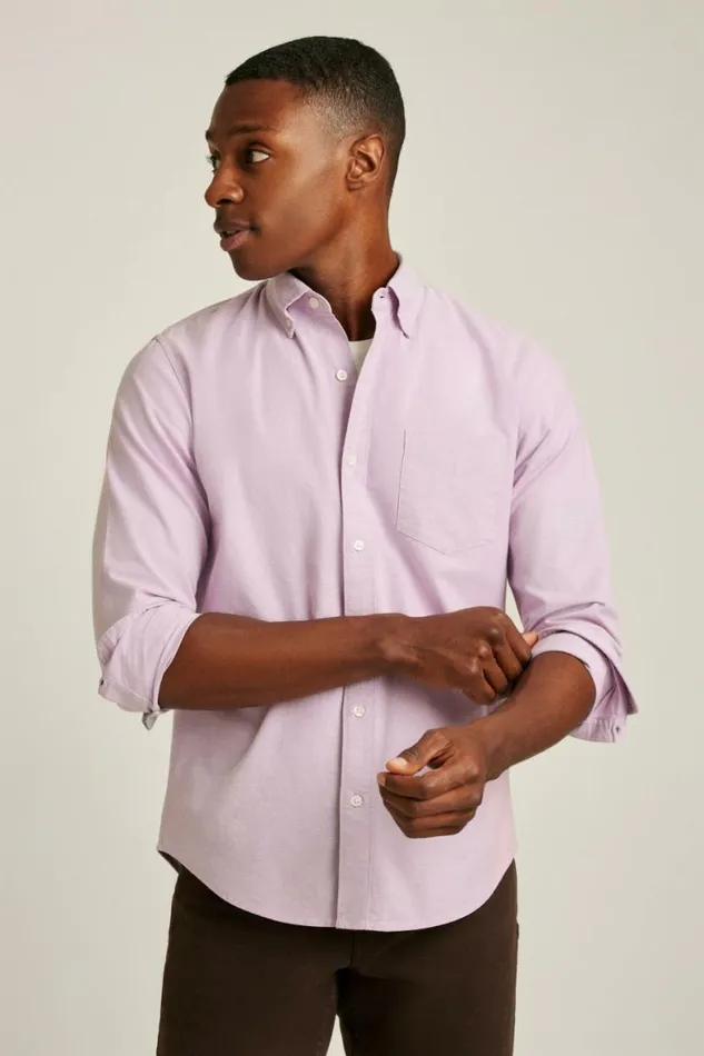 Men Everyday Oxford Shirt Rose Bud Bonobos Business Casual Shirts